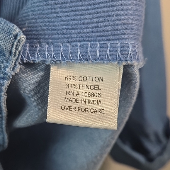 Emily Daniels Light Blue Denim Shirt - Picture 5 of 7